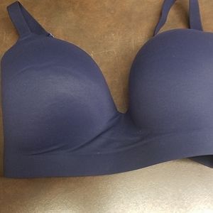 Navy blue wireless Soma bra